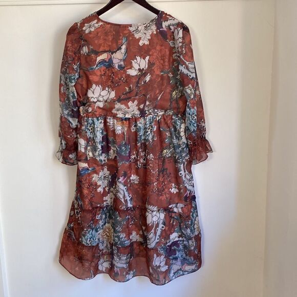 HEMANT & NANDITA  Zeri Peasant Dress - Picture 11 of 16